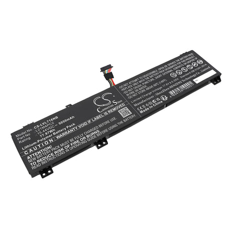 15.44V, Li-Polymer, 5050mAh, Battery fits Lenovo, Legion 7 16arha7 82uh0000us, Legion 7 16arha7 82uh0004uk, 77.97Wh Notebook, Laptop Cameron Sino Technology Limited