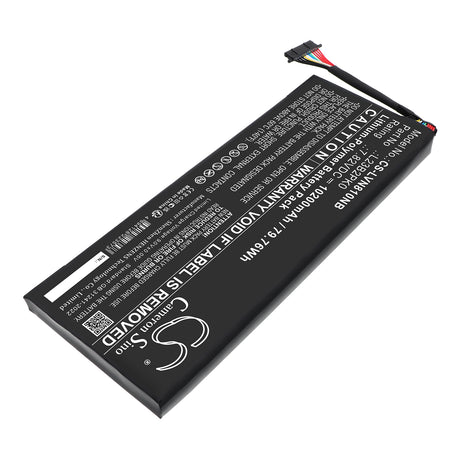 7.82V, Li-Polymer, 10200mAh, Notebook, Laptop battery fits Lenovo, 5B11M36296, Legion Go 8APU1, 79.76Wh Notebook, Laptop Cameron Sino Technology Limited
