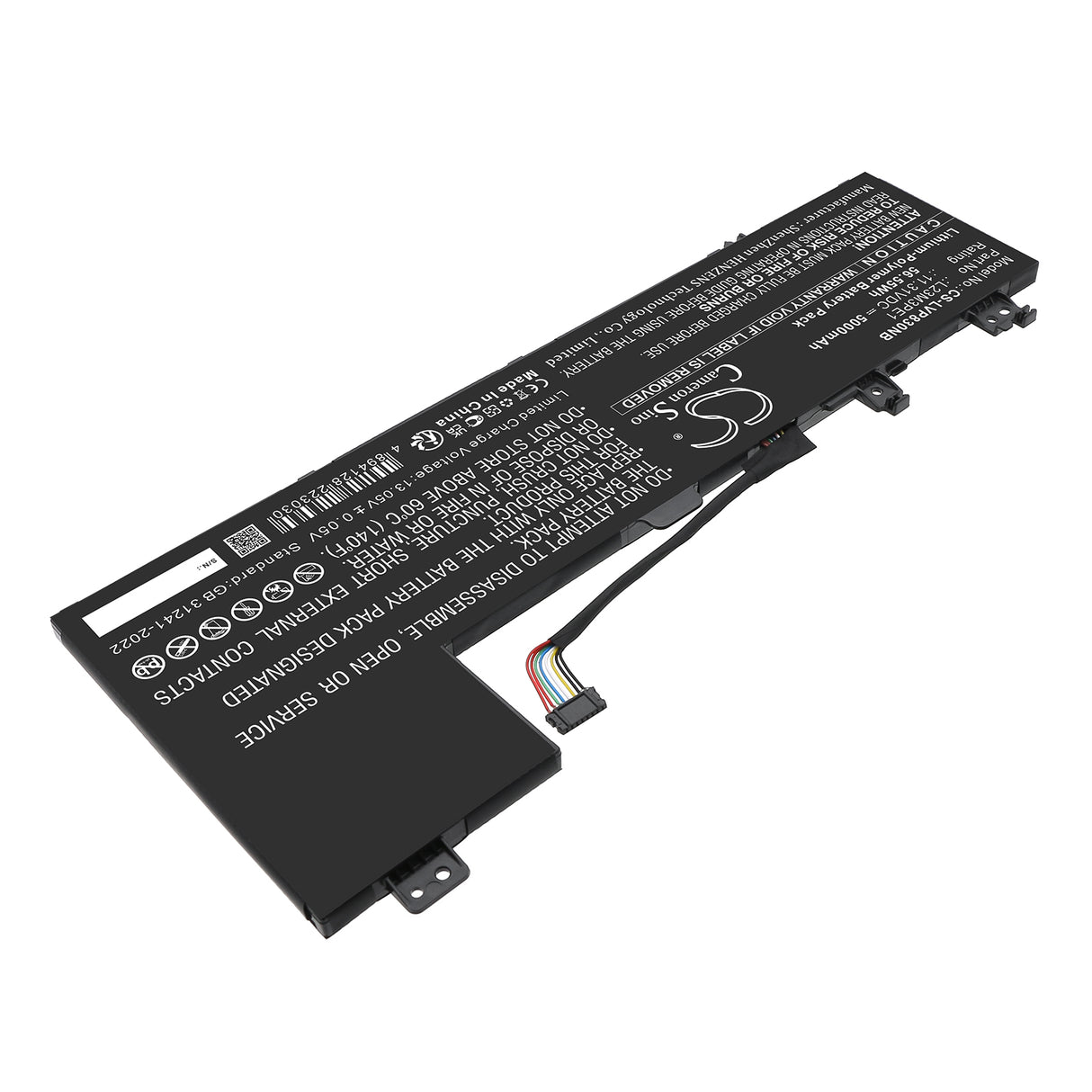 11.31V, Li-Polymer, 5000mAh, Notebook, Laptop battery fits Lenovo, 5B11M74074, 83DR0000SB, 83DR0002US, 56.55Wh Notebook, Laptop Cameron Sino Technology Limited