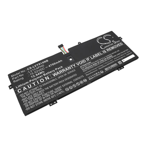 15.52V, Li-Polymer, 4700mAh, Notebook Battery fits Lenovo, 82lu0005sb, 82lu000cmj, 72.94Wh Notebook, Laptop Cameron Sino Technology Limited