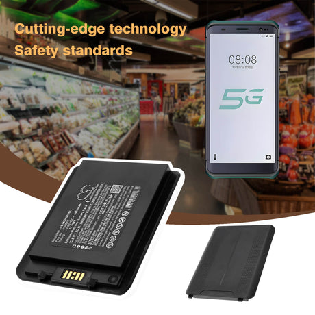 3.85V, Li-Polymer, 4650mAh, Barcode Scanner battery fits Mindeo, HMD60, M60, 17.9Wh Barcode Scanner Cameron Sino Technology Limited