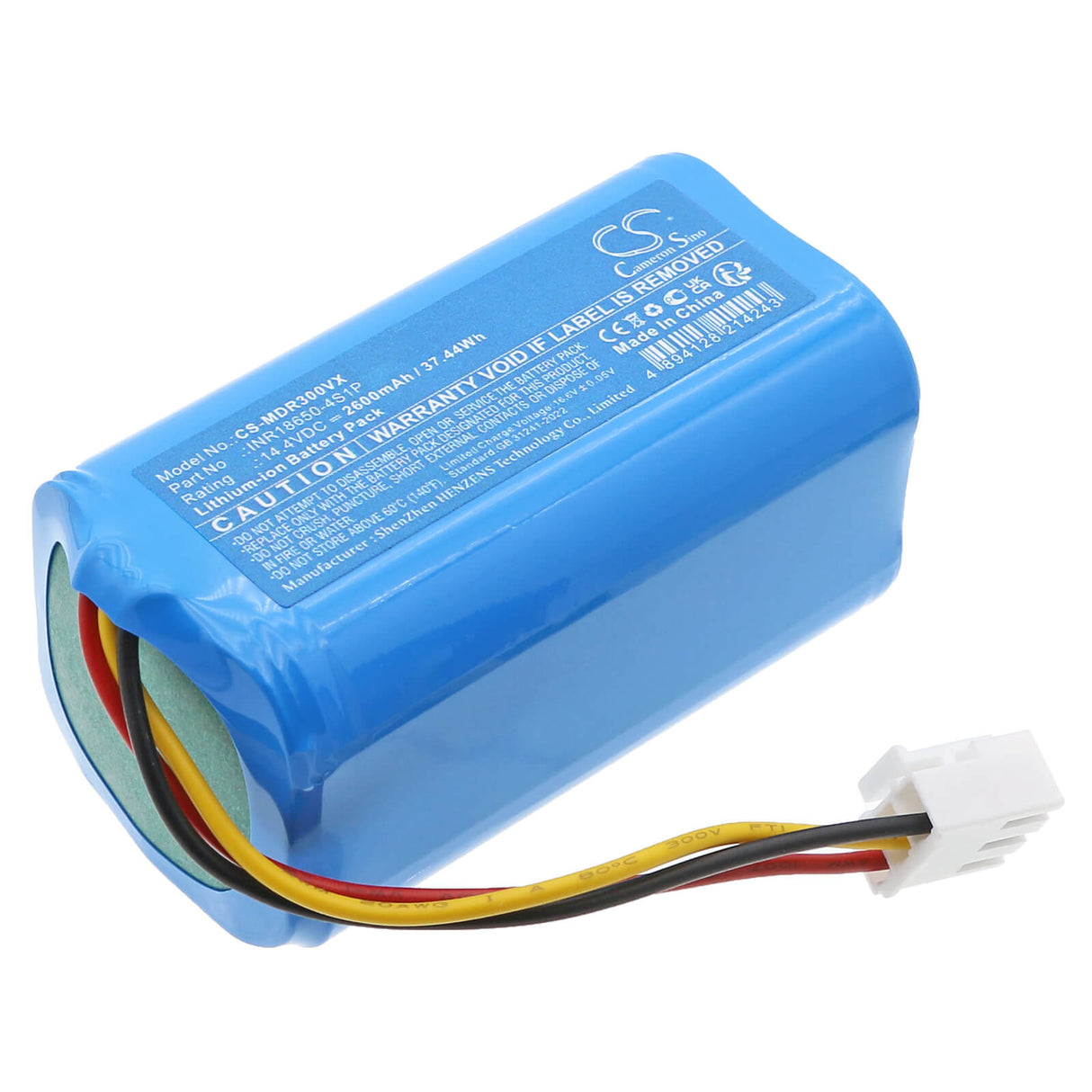 14.4V, Li-ion, 2600mAh, Vacuum battery fits Media, Inr18650-4s1p, R1, R3-l101c, 37.44Wh Vacuum Cameron Sino Technology Limited