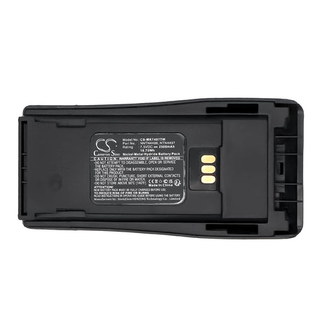 7.5V, Ni-MH, 2500mAh, Two-Way Radio battery fits Motorola, Mnn4254ar, Cp040, Cp140, 18.75Wh Two-Way Radio Cameron Sino Technology Limited
