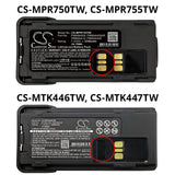 Li-ion Battery For Motorola, Dp2600e, Dp4000, Dp4400 7.4v, 3350mah - 24.79wh Two-Way Radio Cameron Sino Technology Limited