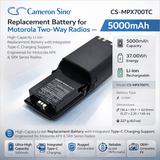 7.4V, Li-ion, 5000mAh, Two-Way Radio Battery fits Motorola, Apx 5000, Apx 6000, 37.00Wh Two-Way Radio Cameron Sino Technology Limited