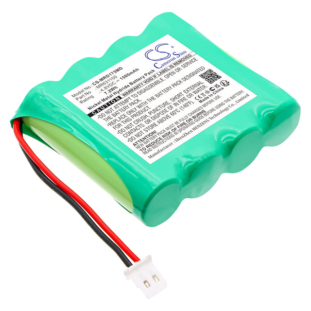 4.8V, Ni-MH, 1500mAh, Medical battery fits Medready, MR631100, 1750 Medication Dispenser, MR-357 Medication Dispenser, 7.2Wh Medical Cameron Sino Technology Limited (Medical)