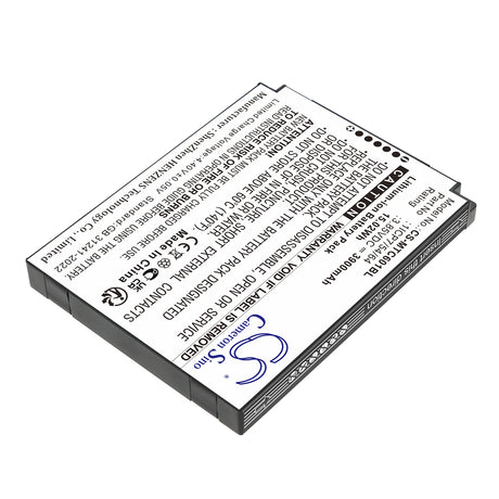 3.85V, Li-ion, 3900mAh, Barcode Scanner battery fits iMozen, 1ICP7/54/64, TC601, TC601A, 15.02Wh Barcode Scanner Cameron Sino Technology Limited