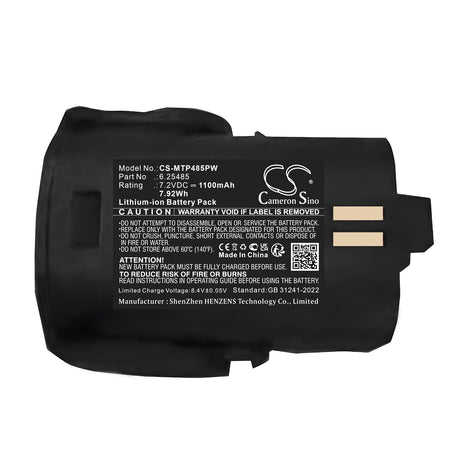 7.2V, Li-ion, 1100mAh, Power Tools battery fits Metabo, 6.25485, 6.25485, 6.25485 Cordless Drill, 7.92Wh Power Tools Cameron Sino Technology Limited