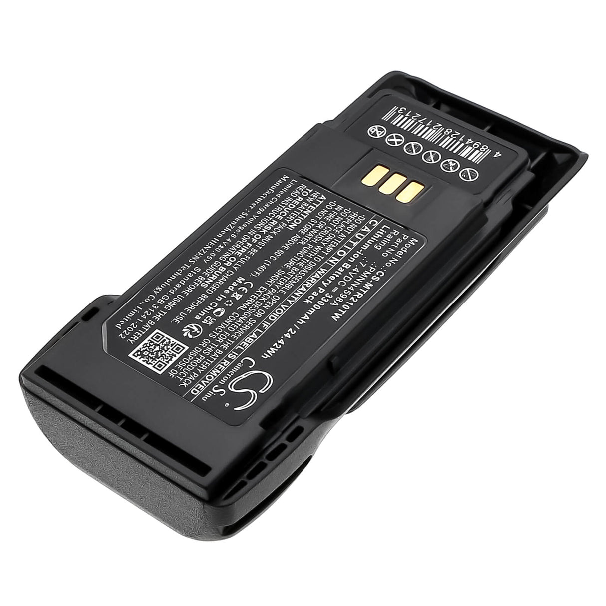 7.4V, Li-ion, 3300mAh, Two-Way Radio battery fits Motorola, PMNN4598A, R2, 24.42Wh Two-Way Radio Cameron Sino Technology Limited