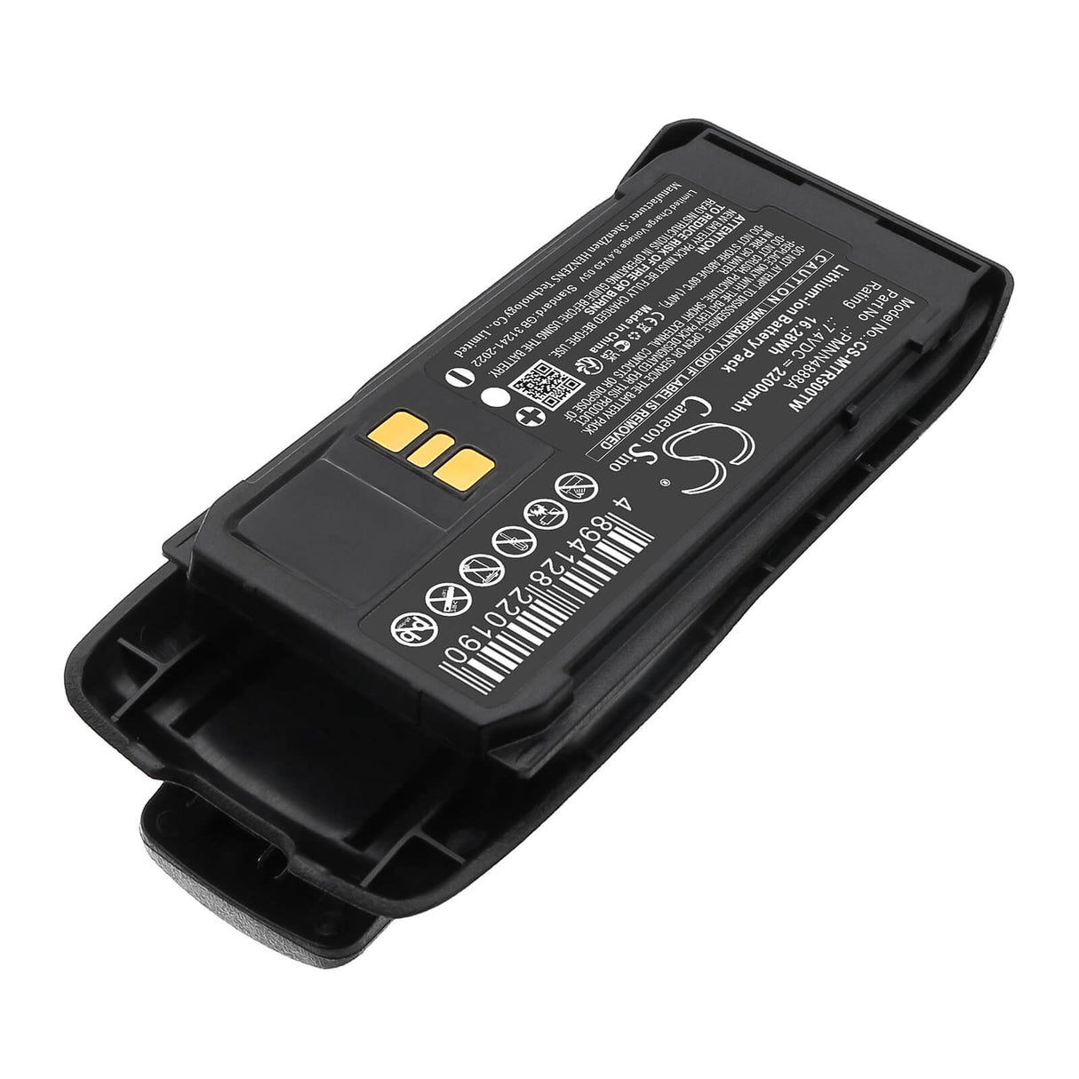 7.4V, Li-ion, 2200mAh, Impres Two-Way Radio battery fits Motorola, PMNN4888A, R5, 16.28Wh Two-Way Radio Cameron Sino Technology Limited