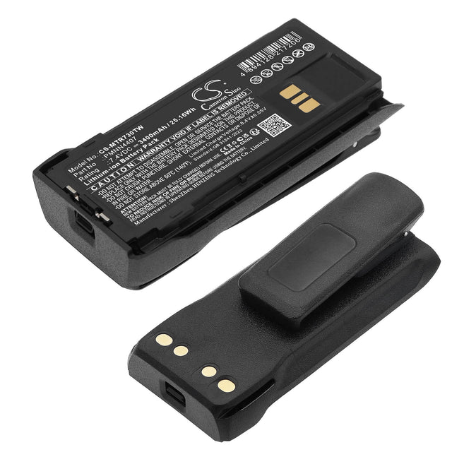 7.4V, Li-ion, 3400mAh, Two-Way Radio battery fits Motorola, PMNN4407, R7, R7A, 25.16Wh Two-Way Radio Cameron Sino Technology Limited