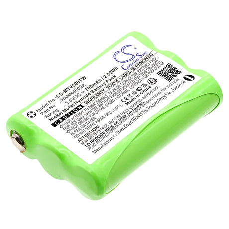 3.6V, Ni-MH, 700mAh, Two-Way Radio battery fits Motorola, 1532, Em1000, Em1000r, 2.52Wh Two-Way Radio Cameron Sino Technology Limited