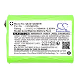 3.6V, Ni-MH, 700mAh, Two-Way Radio battery fits Motorola, 1532, Em1000, Em1000r, 2.52Wh Two-Way Radio Cameron Sino Technology Limited
