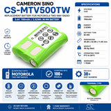 3.6V, Ni-MH, 700mAh, Two-Way Radio battery fits Motorola, 1532, Em1000, Em1000r, 2.52Wh Two-Way Radio Cameron Sino Technology Limited