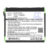 3.6V, Ni-MH, 1500mAh, Two-Way Radio battery fits Motorola, 1532, Em1000, Em1000r, 5.4Wh Two-Way Radio Cameron Sino Technology Limited
