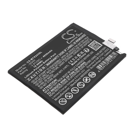 3,91V, Li-Polymère, 4850mAh, Batterie Mobile, Smartphone adaptée pour Motorola, QG50, Moto G35 5G, XT2433-1, 18,96Wh Mobile, Smartphone Cameron Sino Technology Limited