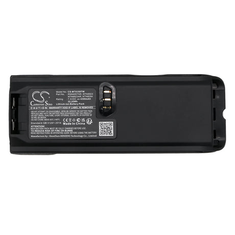7.5V, Li-ion, 4300mAh, Two-Way Radio battery fits Motorola, Bp8299mhuc, Ntn8293, Ntn8294, 32.25Wh Two-Way Radio Cameron Sino Technology Limited