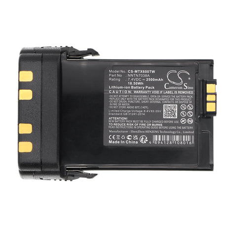 Impres two way radio battery For Motorola Apx6000, Apx7000, Apx8000 7.4v, 2500mah - 18.50wh Two-Way Radio Cameron Sino Technology Limited