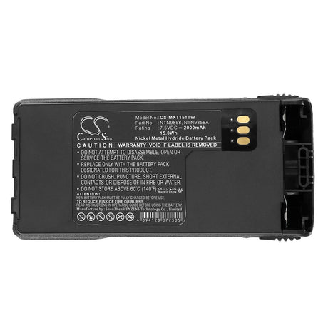 Impres 7.5V, Ni-MH, 2000mAh, Two-Way Radio battery fits Motorola, Hnn9815, Mt1500, Nt1500, 15Wh Two-Way Radio Cameron Sino Technology Limited