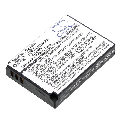 Camera Battery For Canon NB-5L, Digital Ixus 800 Is, 3.7v, 1120mah - 4.14wh Camera Cameron Sino Technology Limited (Camera)