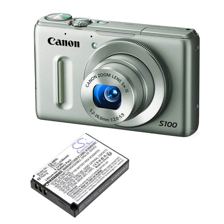 Camera Battery For Canon NB-5L, Digital Ixus 800 Is, 3.7v, 1120mah - 4.14wh Camera Cameron Sino Technology Limited (Camera)
