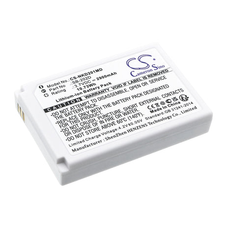 3.7V, Li-ion, 2900mAh, Medical battery fits Nihon Kohden, Sb-202d, Cardioair Ecg-2010, 10.73Wh Medical Cameron Sino Technology Limited (Medical)
