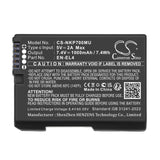 7.4V, Li-ion, 1000mAh, Camera battery fits Nikon, EN-EL4, D2H, D2Hs, 7.4Wh Camera Cameron Sino Technology Limited
