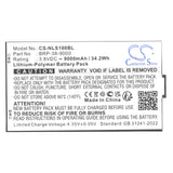 3.8V, Li-Polymer, 9000mAh, Tablet battery fits Newland, BRP-38-9000, SD100 Orion II MD, 34.2Wh Tablet Cameron Sino Technology Limited