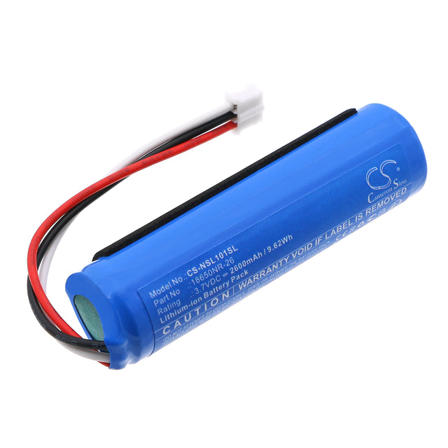 3.7V, Li-ion, 2600mAh, Speaker battery fits Nanit, 18650NR-26, L101, Sound and Light, 9.62Wh Speaker Cameron Sino Technology Limited