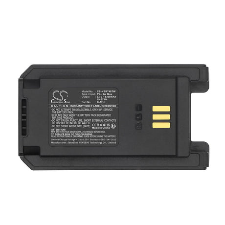 3.7V, Li-ion, 5300mAh, Two-Way Radio battery fits Inrico, B-52H, T740, 19.61Wh Two-Way Radio Cameron Sino Technology Limited