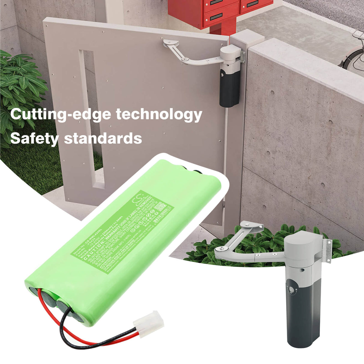 14.4V, Ni-MH, 2200mAh, Smart Home battery fits Nice, PS424, 2024, Walky Motors, 31.68Wh Smart Home Cameron Sino Technology Limited