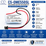 3V, Li-MnO2, 1500mAh, PLC battery fits Okuma, BR-2/3A, 1107484, N8368-10116SP17, 4.5Wh PLC Cameron Sino Technology Limited