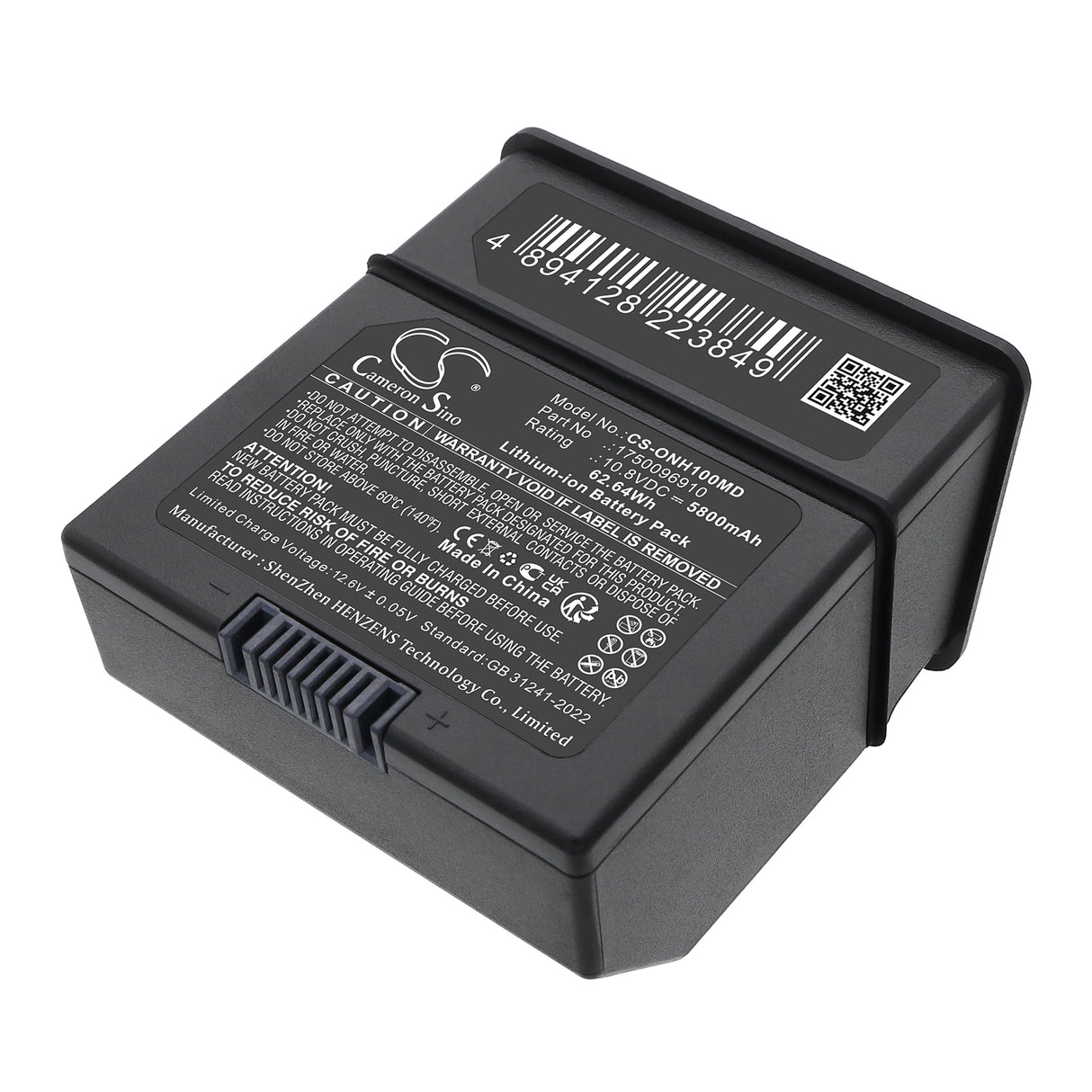10.8V, Li-ion, 5800mAh, Medical battery fits Onyx Healthcare, 1750096910, 62.64Wh Medical Cameron Sino Technology Limited