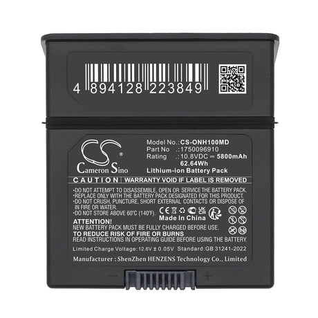 10.8V, Li-ion, 5800mAh, Medical battery fits Onyx Healthcare, 1750096910, 62.64Wh Medical Cameron Sino Technology Limited