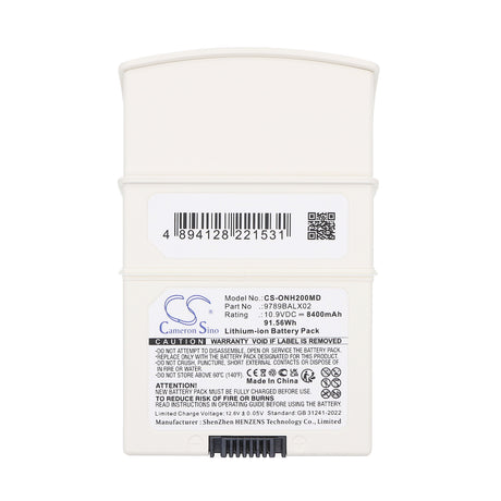 10.9V, Li-ion, 8400mAh, Medical battery fits Onyx Healthcare, 9789BALX02, OPM-P02T, OPM-P02T-00, 91.56Wh Medical Cameron Sino Technology Limited (Medical)