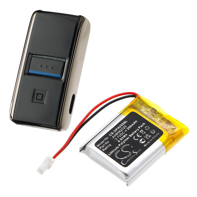 3.7V, Li-Polymer, 250mAh, Barcode Scanner battery fits Opticon, Ahb582025, 15101, Opn-2500, 0.93Wh Barcode Scanner Cameron Sino Technology Limited