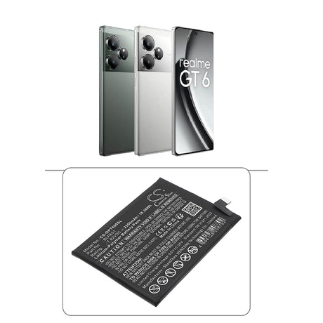 7,82V, Li-Polymer, 2650mAh, batterie de smartphone compatible avec Realme, Oppo, Blpa51, Realme Gt 6t, 20,72Wh Mobile, Smartphone Cameron Sino Technology Limited (Smartphone)