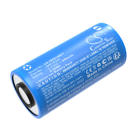 3.7V, Li-ion, 680mAh, Flashlight battery fits Olight, Imr16340, Baton 3, Perun Mini, 2.52Wh Flashlight Cameron Sino Technology Limited