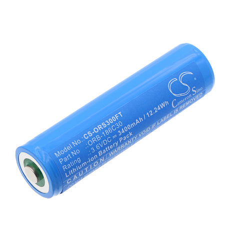 3.6V, Li-ion, 3400mAh, Flashlight battery fits Olight, Orb-186c30, Baton Pro, H2r Headlamp, 12.24Wh Flashlight Cameron Sino Technology Limited