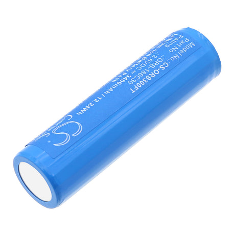 3.6V, Li-ion, 3400mAh, Flashlight battery fits Olight, Orb-186c30, Baton Pro, H2r Headlamp, 12.24Wh Flashlight Cameron Sino Technology Limited