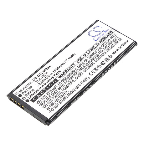 3,85V, Li-ion, 1950mAh, batterie de téléphone mobile, smartphone compatible avec Alcatel, Ot-5005r, Ot-5033a, 7,51Wh Mobile, Smartphone Cameron Sino Technology Limited (Smartphone)