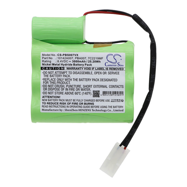 8.4V, Ni-MH, 3000mAh, Vacuum battery fits Water Tech, Mtc, 3937 Megatech, 25.20Wh Vacuum Cameron Sino Technology Limited