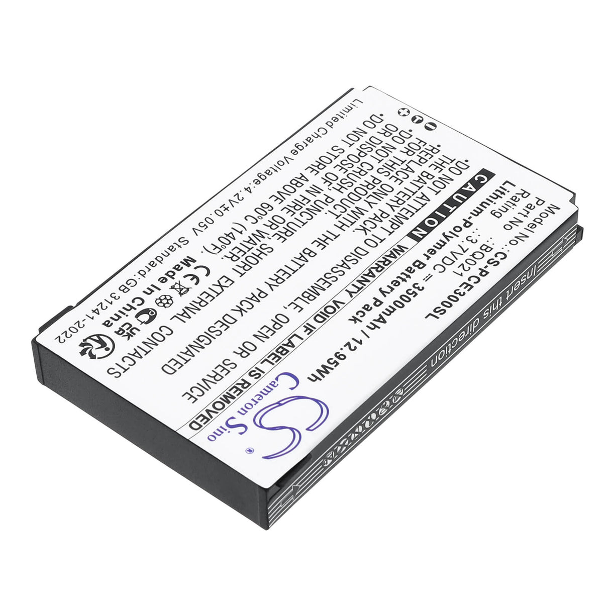 3.7V, Li-Polymer, 3500mAh, Equipment, Survey, Test battery fits PCE Instruments, BQ021, Colorimeter PCE-CSM 10, Colorimeter PCE-CSM 3, 12.95Wh Equipment, Survey, Test Cameron Sino Technology Limited