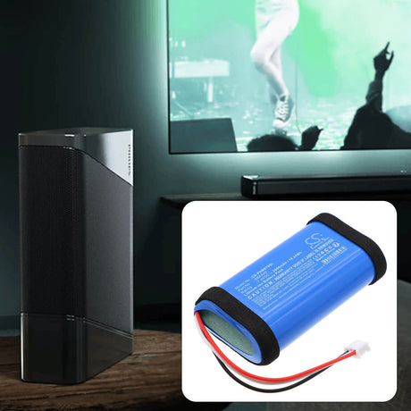 7.4V, Li-ion, 2600mAh, Speaker battery fits Philips, SBAA00, Audio Fidelio B97/1, B97/10, 19.24Wh Speaker Cameron Sino Technology Limited