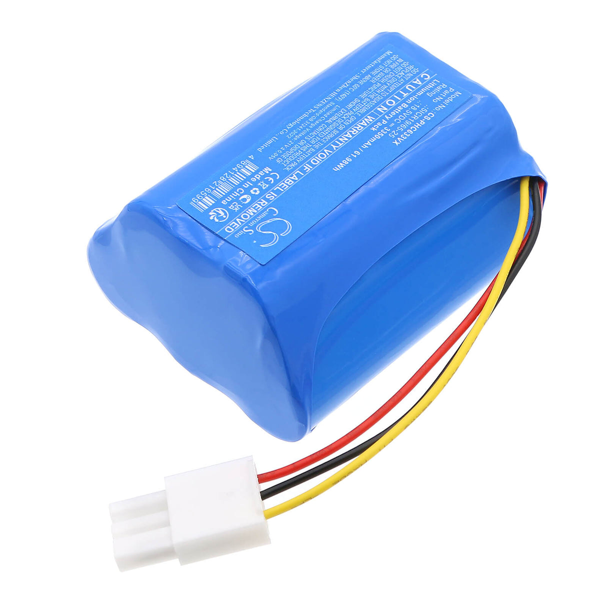 18.5V, Li-ion, 3350mAh, Vacuum battery fits Philips, 5icr19/65-25, Fc6231, Fc6232, 61.98Wh Vacuum Cameron Sino Technology Limited
