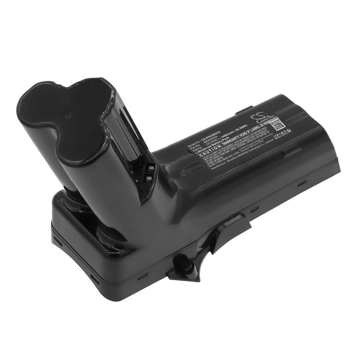 25.2V, Li-ion, 3400mAh, Vacuum battery fits Philips, 1bd0346a, Fc6822, Fc6822/01, 85.68Wh Vacuum Cameron Sino Technology Limited