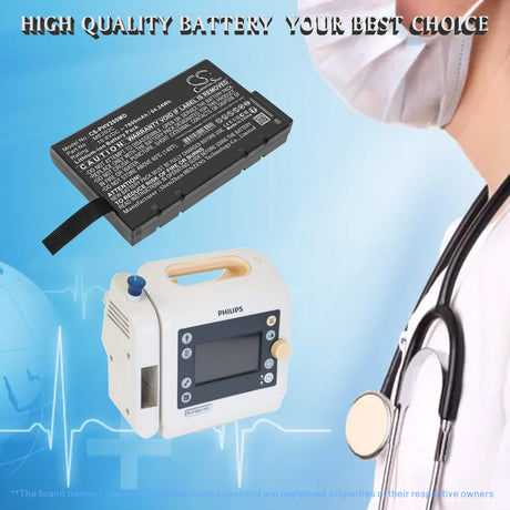 10.8V, Li-ion, 7800mAh, Medical battery fits Philips, ME202C, Suresigns V24E, Suresigns VS2, 84.24Wh Medical Cameron Sino Technology Limited
