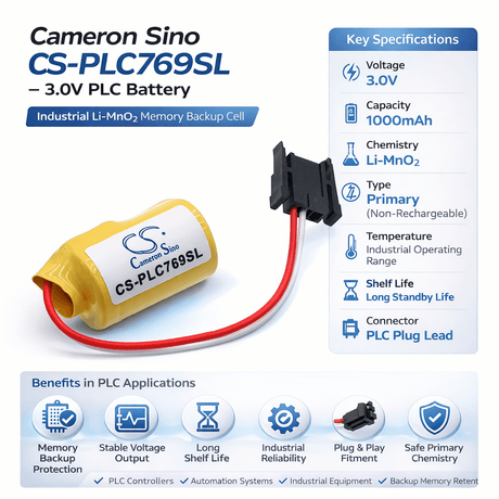 Allen Bradley 1747-ba Battery 3.0v, 1000mah - 3.00wh PLC Cameron Sino Technology Limited