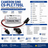 PLC Battery for Allen-bradley, 1756-ba2 3v, 1200mah - 3.60wh PLC Cameron Sino Technology Limited