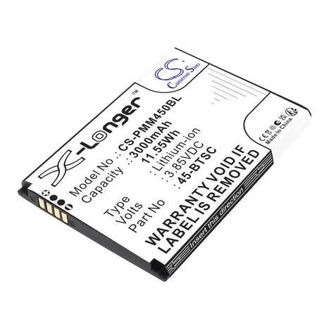3.85V, Li-ion, 3000mAh, Barcode Scanner battery fits Point Mobile, 45-BTSC, PM45, 11.55Wh Barcode Scanner Cameron Sino Technology Limited